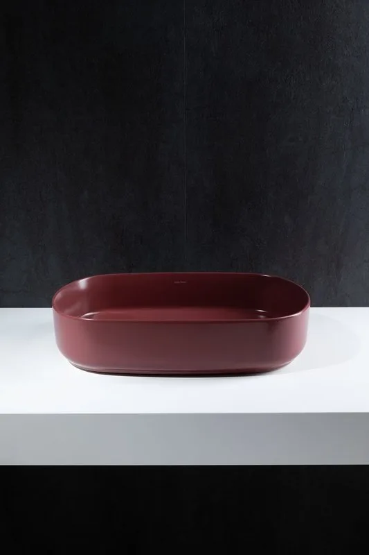 Накладная раковина Allen Brau Fantasy Oval 55x36, бордо Sancos — официальный сайт