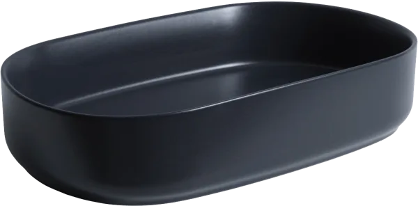 Накладная раковина Allen Brau Fantasy Oval 55x36, черная матовая Sancos — Оригинал