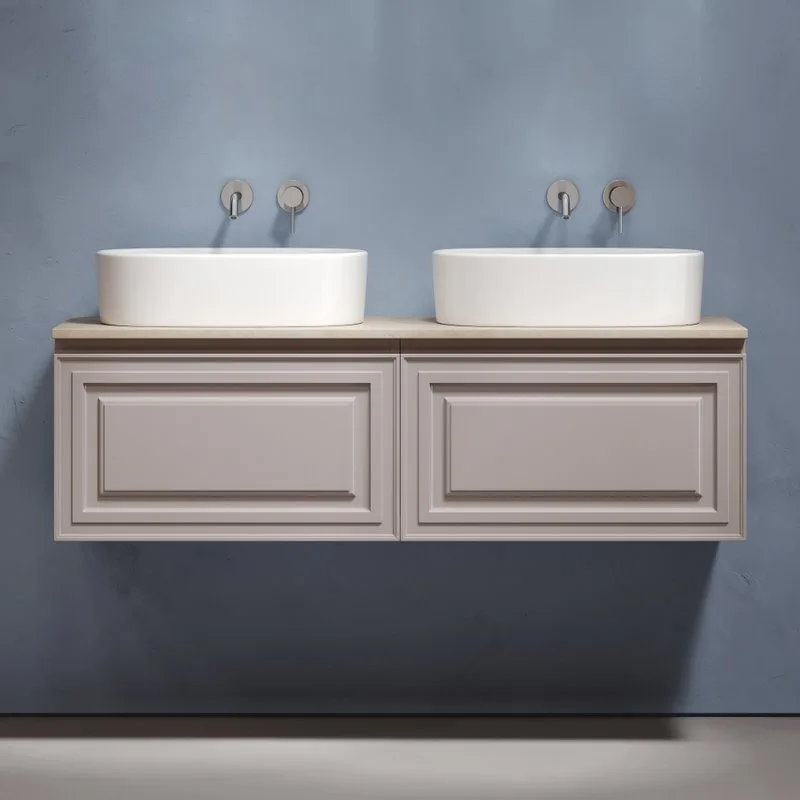 Тумба с раковиной Sancos Very 140 doha soft, столешница бежевая TT140A2, раковина CN6075 Sancos — официальный сайт