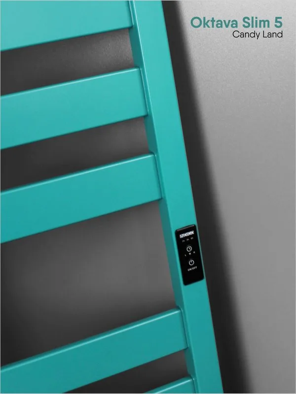 Полотенцесушитель электрический Indigo Oktava Slim 5 LСLOKS5E60-50CLRt бирюзовый Sancos — официальный сайт