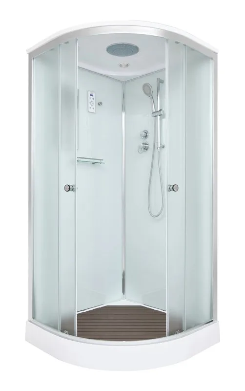 Душевая кабина DTO D08S 80х80, профиль хром, стекло матовое Sancos — официальный сайт