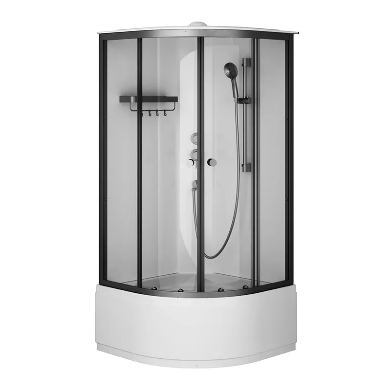 Душевая кабина AM.PM X-Joy Deep W94C-401A-090BT 90х90 см, высокий поддон, матовый черный Sancos — официальный сайт