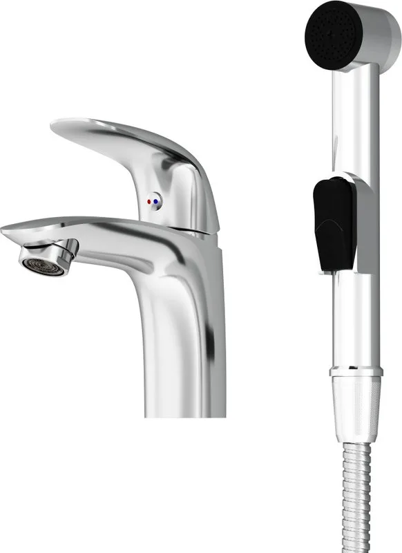 Смеситель для раковины Damixa Palace Bit 310300000 с гигиеническим душем хром Sancos — официальный сайт