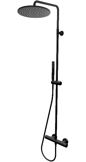 Душевая стойка Bossini Cosmo L10092.073, черный матовый Sancos — официальный сайт