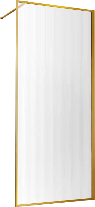 Душевая перегородка Vincea Walk-in HP Art VSW-1HP900FLBG 90 см, профиль брашированное золото, стекло Sancos — официальный сайт