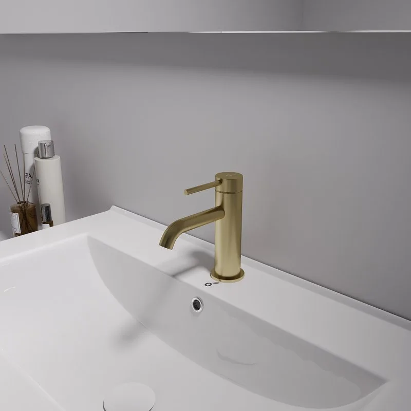 Смеситель для раковины Oliveeka Y OL-88139017-BG золотой матовый Sancos — официальный сайт