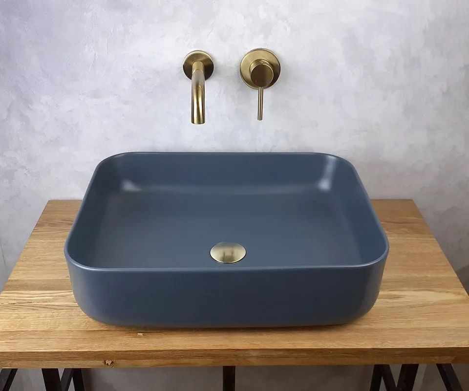 Накладная раковина Bronze de Luxe Scandi 6127-DGM тёмно-серая матовая Sancos — официальный сайт