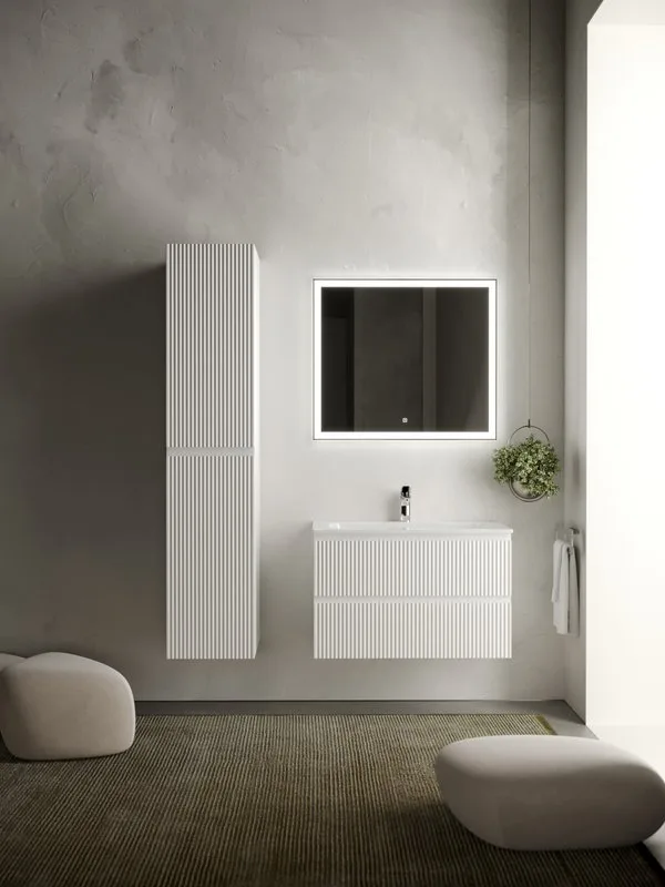 Тумба с раковиной Sancos Snob R 80 см, bianco Sancos — официальный сайт
