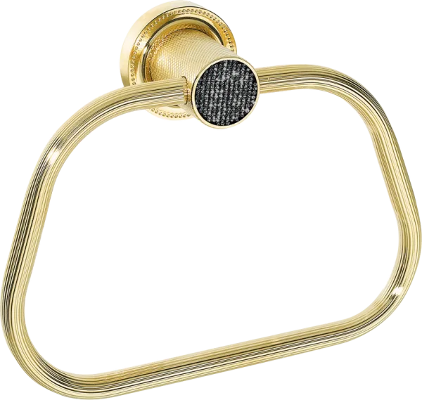 Полотенцедержатель Boheme Royal Cristal Black Gold кольцо