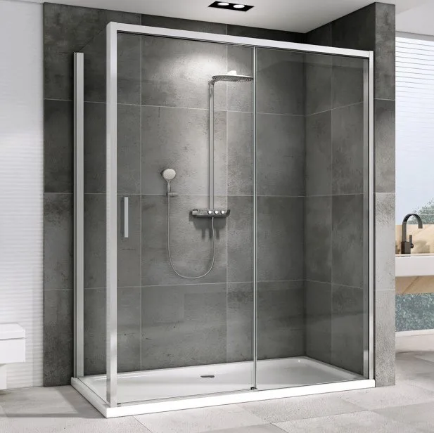 Душевой уголок Abber Komfort AG93140-S92 140x90, профиль хром, стекло прозрачное Sancos — официальный сайт