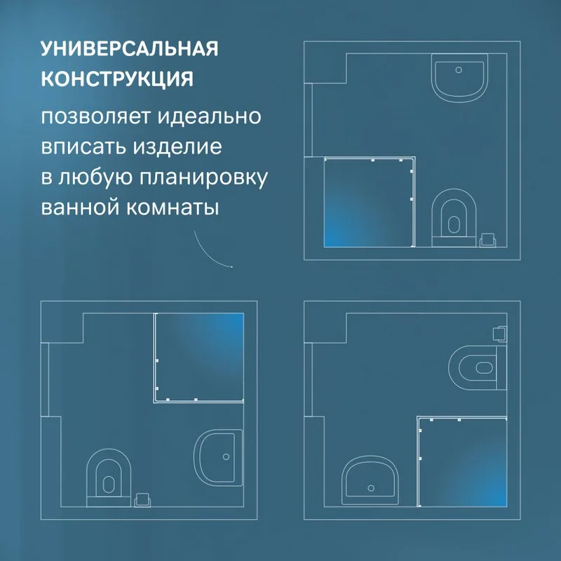 Душевой уголок AM.PM Func W84G-403-9090-BТ 90х90 см, профиль черный матовый Sancos — официальный сайт