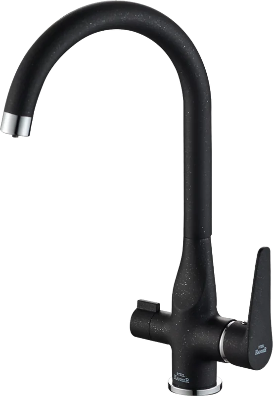 Смеситель для кухни Steel Hammer SH 910 Black Cr Sancos — официальный сайт