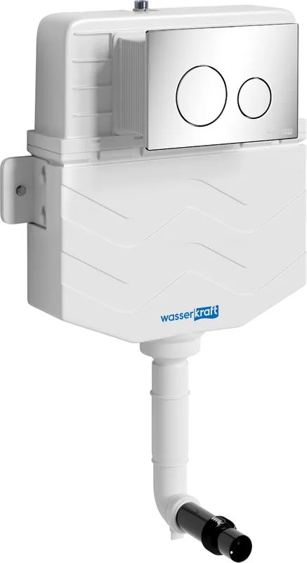 Смывной бачок скрытого монтажа Wasserkraft Aller 10TLT.031.ME.CH02, с кнопкой смыва хром Sancos — официальный сайт