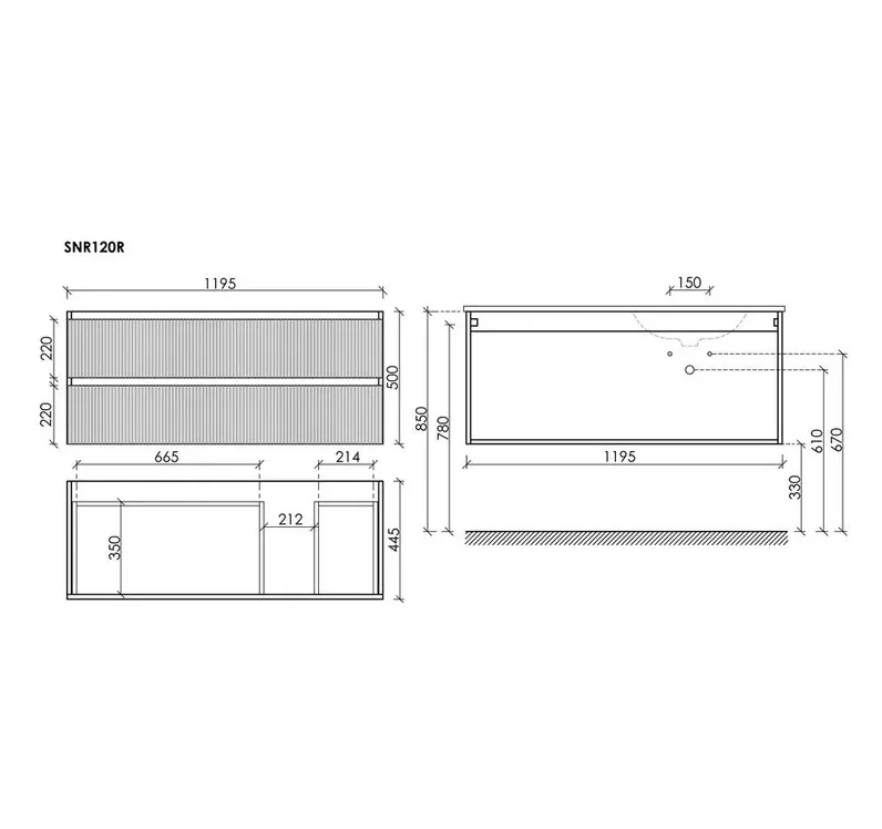Тумба под раковину Sancos Snob R 120 подвесная Beige soft (капучино), SNR120RCE Sancos — официальный сайт