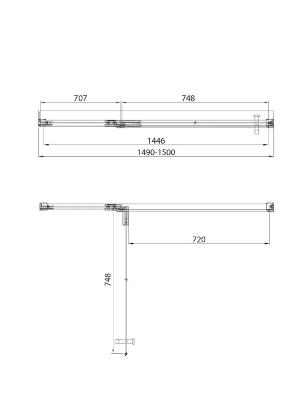 Душевая дверь в нишу Veconi Premium Alassio B 150x200, профиль матовый черный, стекло прозрачное Sancos — официальный сайт