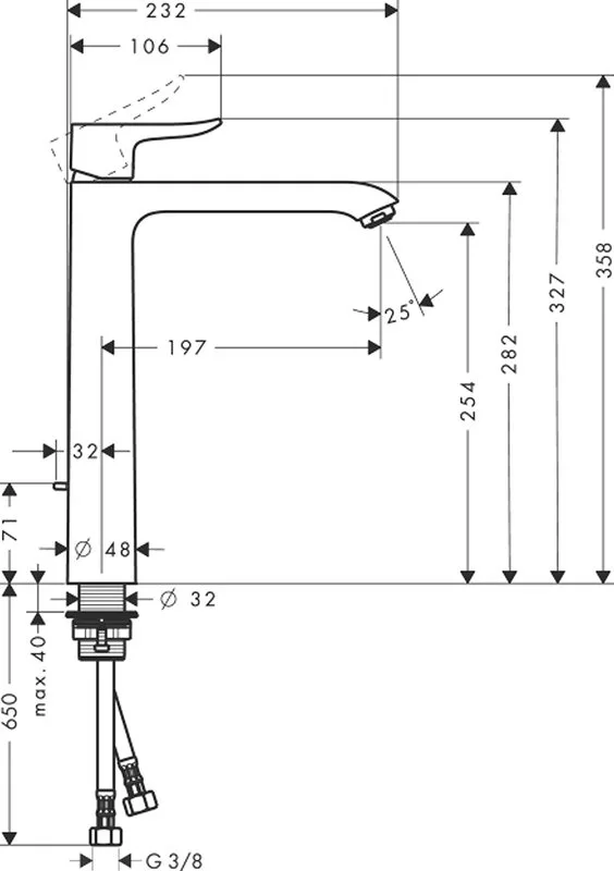 Смеситель для раковины Hansgrohe Metris 31184000 Sancos — официальный сайт