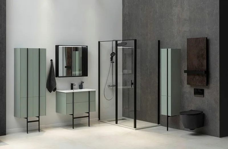Шкаф-пенал для ванной Allen Brau Reality 30 L олива матовый Sancos — официальный сайт