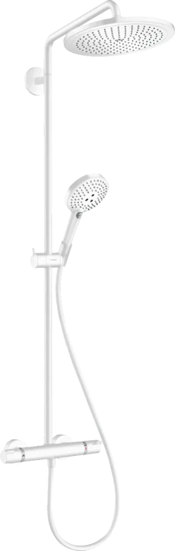Душевая стойка Hansgrohe Croma Select S 280 1jet 26890700, с термостатом, матовый белый Sancos — официальный сайт