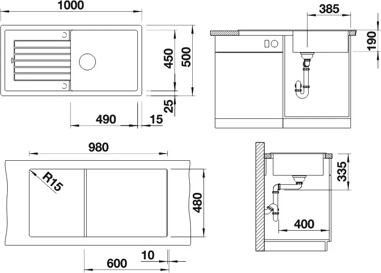 Мойка кухонная Blanco Zia XL 6S 517571 белая Sancos — официальный сайт
