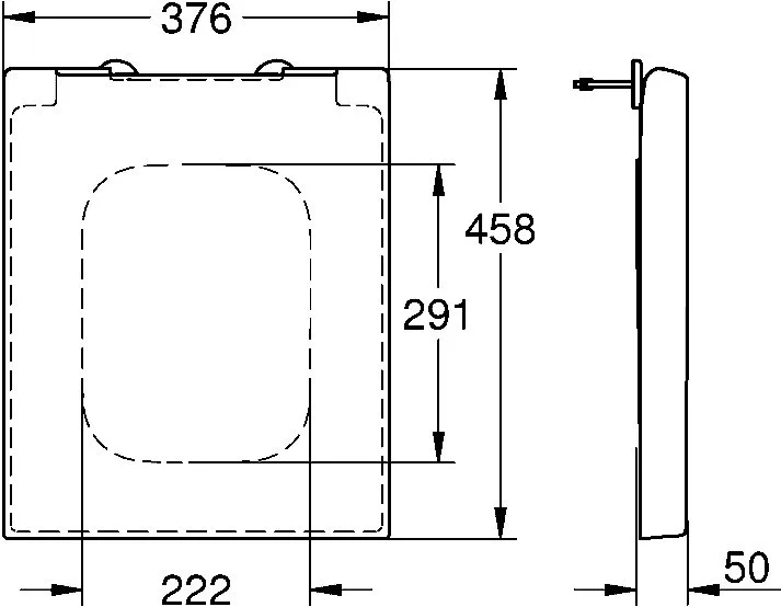 Крышка-сиденье Grohe Cube Ceramic 39488000 с микролифтом Sancos — официальный сайт