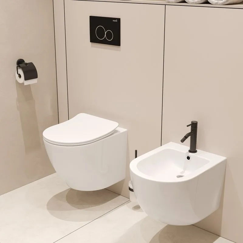 Смеситель для биде AQUAme Siena AQM6216MB черный матовый Sancos — официальный сайт