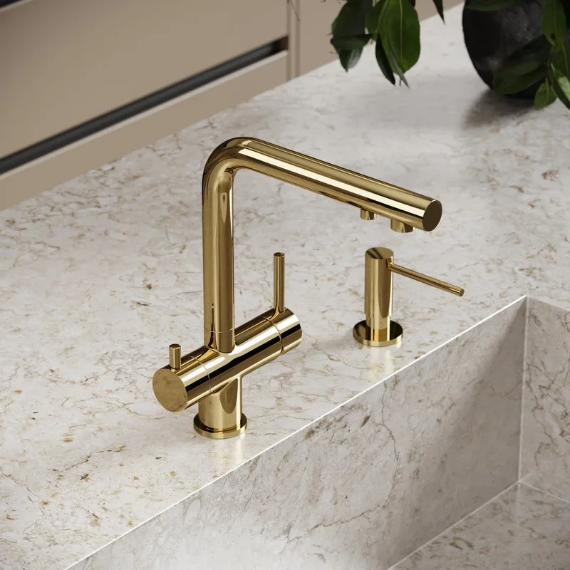 Смеситель для кухни Sancos Foster SC4014ZG под фильтр, полированное золото Sancos — официальный сайт