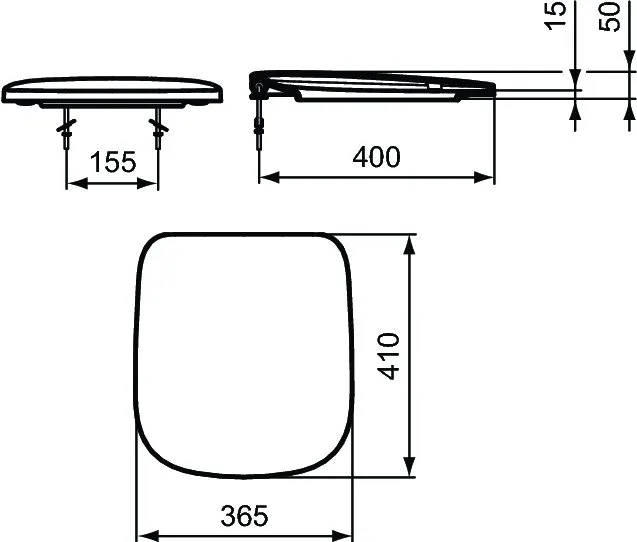 Крышка-сиденье Ideal Standard Esedra T318601 Sancos — Оригинал