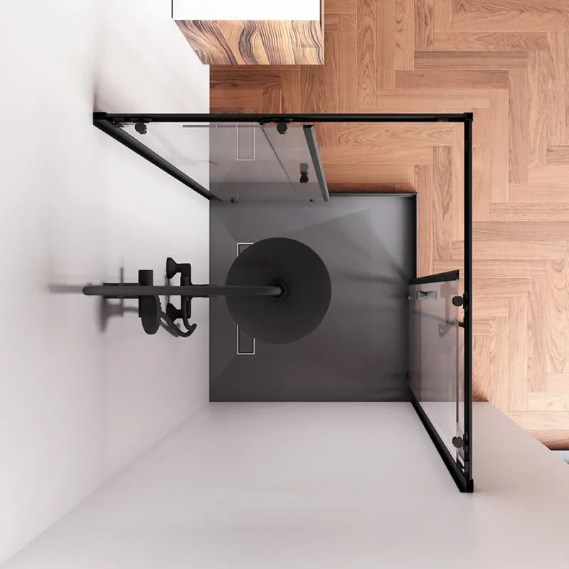 Душевой уголок AM.PM Sunny W87G-403-9090-BT 90x90 см, черный матовый Sancos — официальный сайт