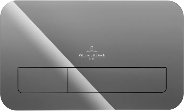 Кнопка смыва Villeroy & Boch Viconnect 922400RA серая глянцевая Sancos — официальный сайт