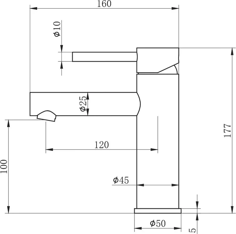 Смеситель для раковины Wonzon & Woghand WW-H9089-BG брашированное золото Sancos — официальный сайт