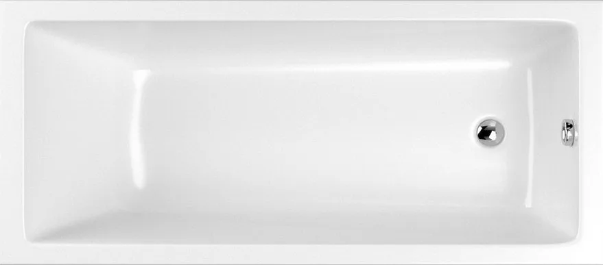 Акриловая ванна WHITECROSS Wave 170x75 см, пристенная, белая Sancos — официальный сайт