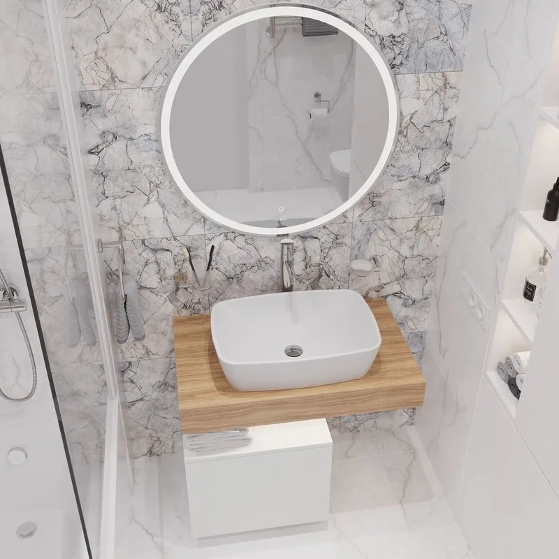 Накладная раковина VitrA Shift 7075B003-0016 55 см Sancos — официальный сайт