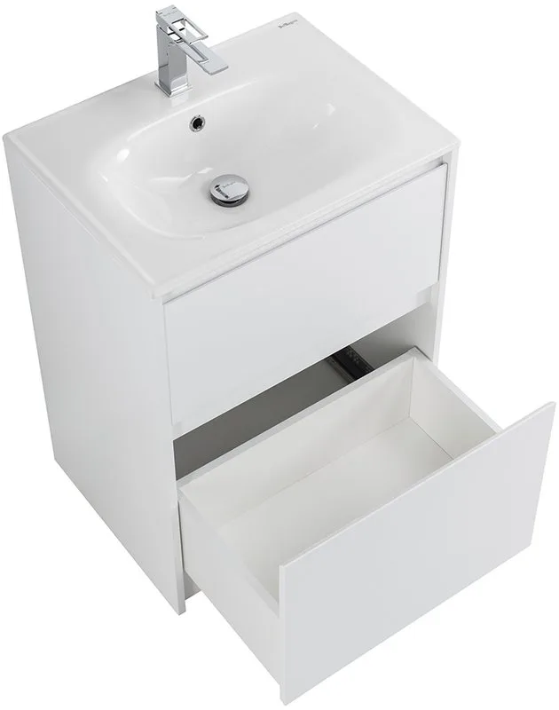 Тумба под раковину без столешницы BelBagno Kraft 60 напольная, bianco opaco Sancos — официальный сайт