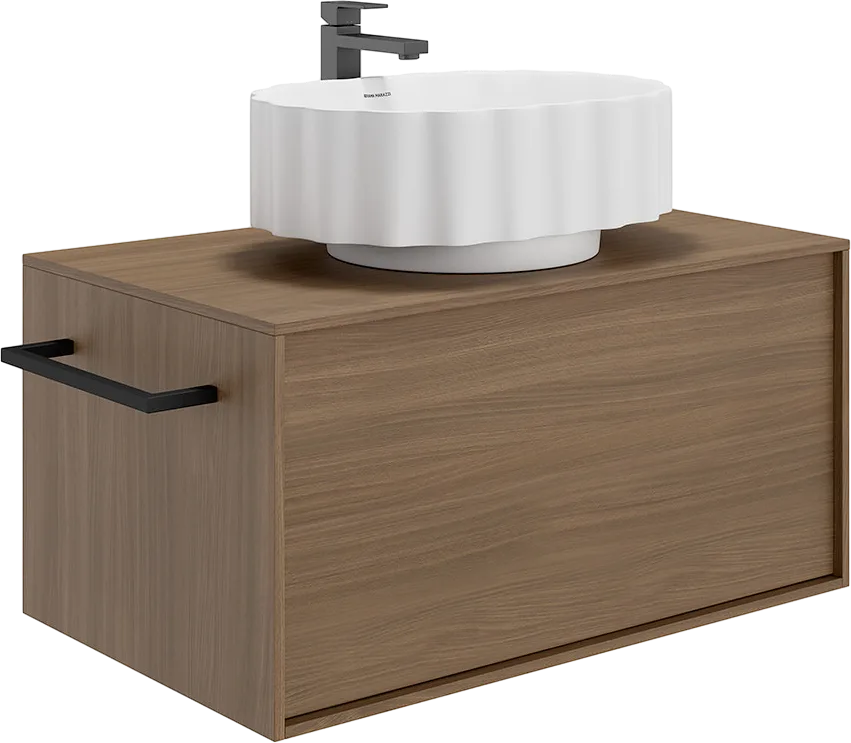 Накладная раковина KERAMA MARAZZI Conchiglia 50 белая матовая Sancos — официальный сайт