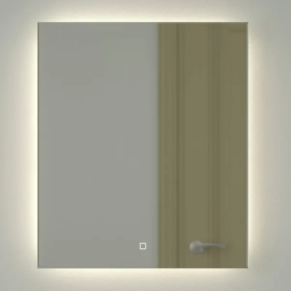 Зеркало Defesto Glow DF 2506S 60х70 с LED-подсветкой, 4 500 K, сенсорный выключатель