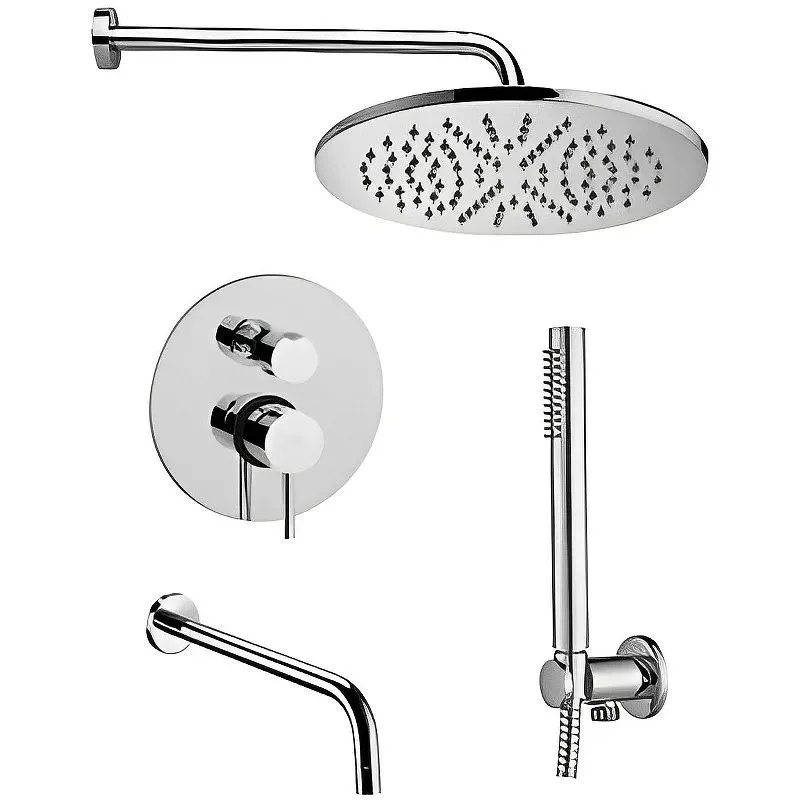 Душевой комплект Paffoni Light KITLIG019CR046, С ВНУТРЕННЕЙ ЧАСТЬЮ, хром Sancos — официальный сайт