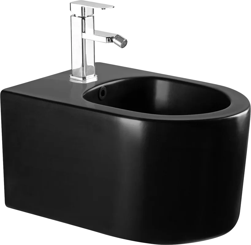 Биде подвесное AQUATEK Мия AQ1004-MB, матовое черное Sancos — официальный сайт