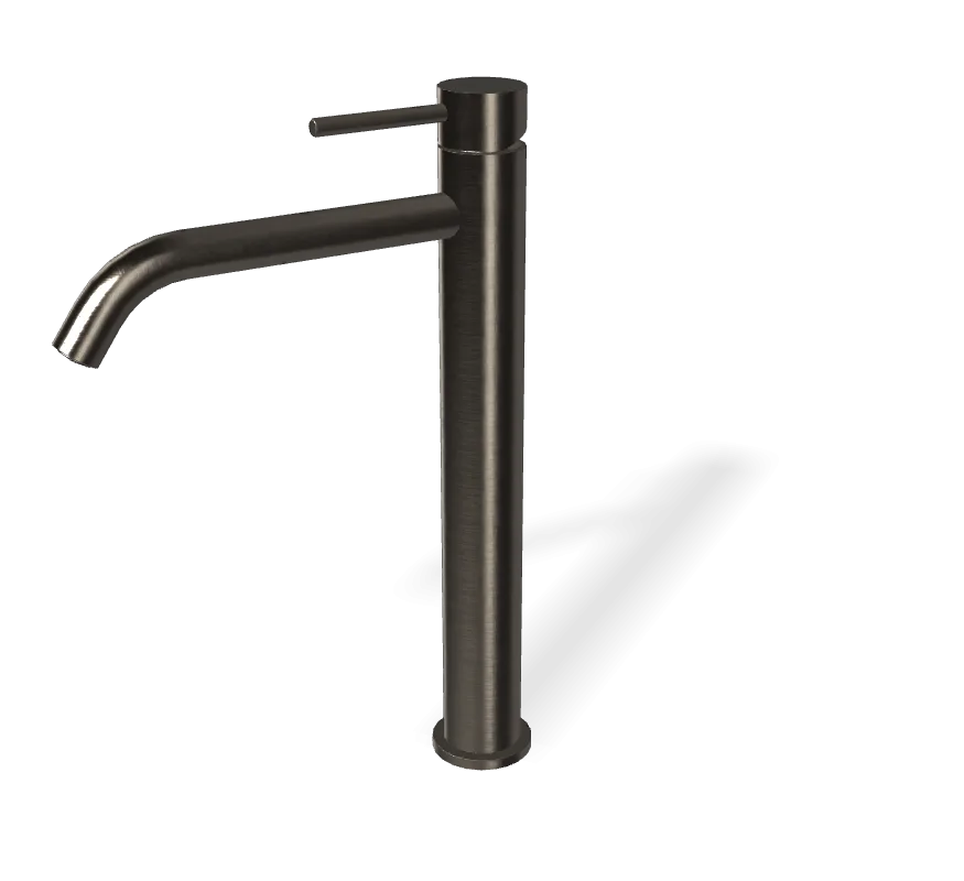 Смеситель для раковины Fima Carlo Frattini Spillo Up F3031/HXSCS черный хром, brush Sancos — официальный сайт