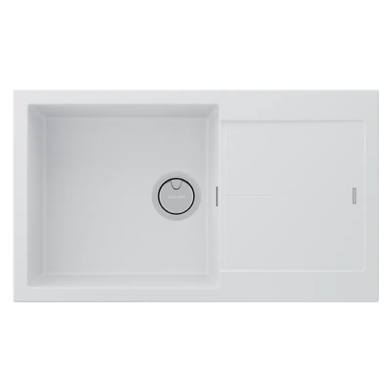 Мойка кухонная Paulmark Extensio 86 PM988650-WH white Sancos — официальный сайт