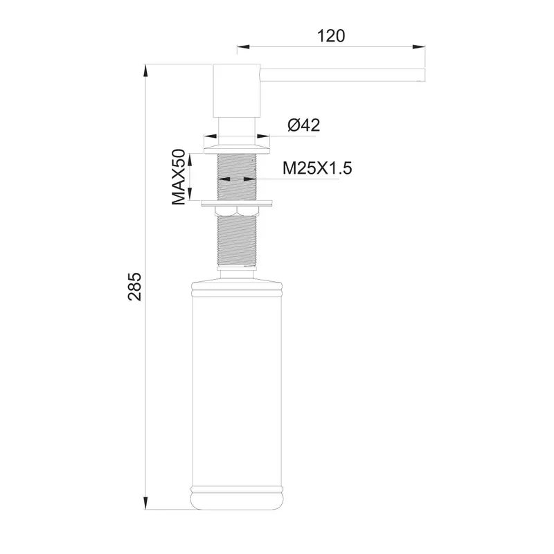 Дозатор Wonzon & Woghand WW-88SD02-MB черный матовый Sancos — официальный сайт