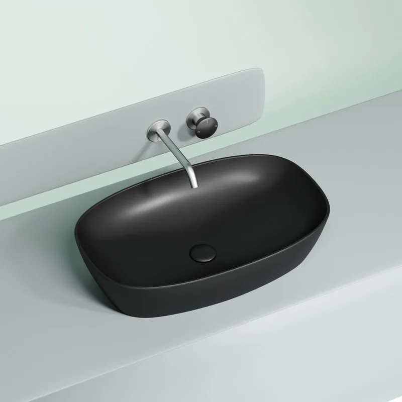 Накладная раковина Ceramicanova Element CN6049MB черная матовая Sancos — официальный сайт