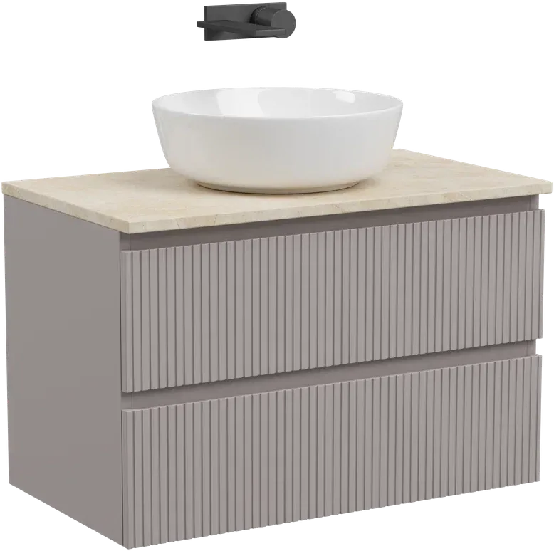 Тумба с раковиной Sancos Snob T 80 см, doha soft, столешница бежевая, раковина CN6013 Sancos — официальный сайт