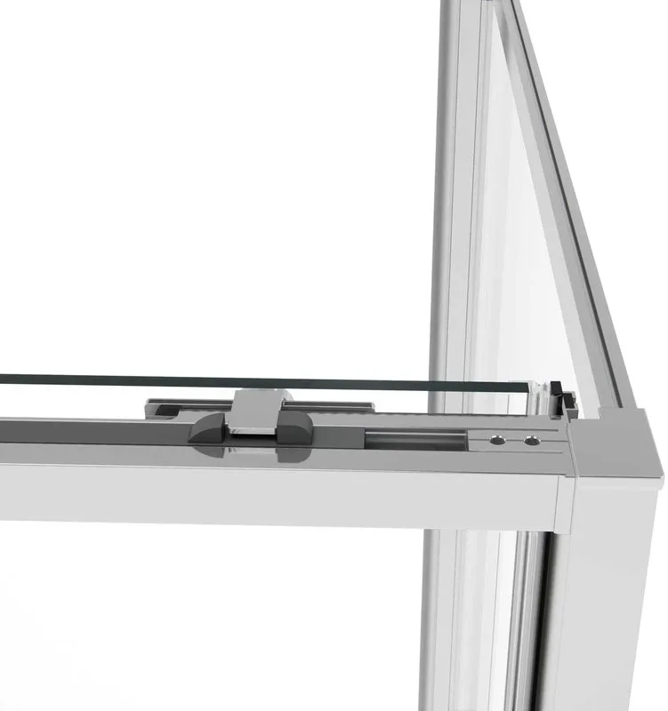Душевой уголок Vincea Slim Soft VSR-1SS1012CL 120x100, профиль хром, стекло прозрачное Sancos — официальный сайт