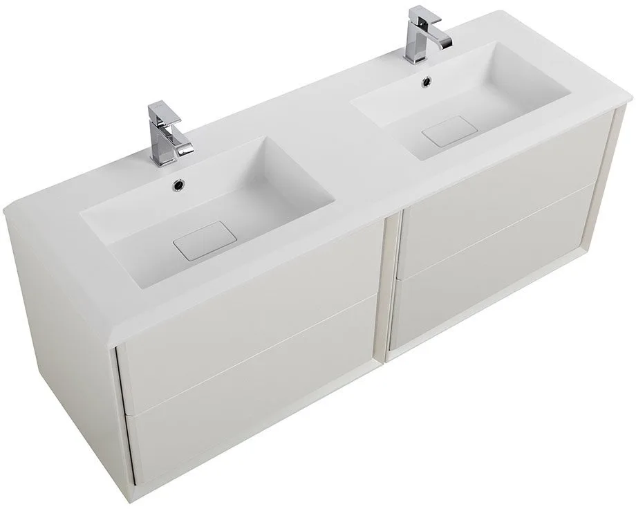Мебельная раковина Cezares Bellagio 50215 141 см, bianco opaco Sancos — официальный сайт