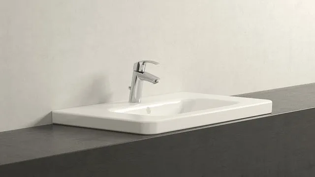 Смеситель для раковины Grohe 23322001 хром Sancos — официальный сайт