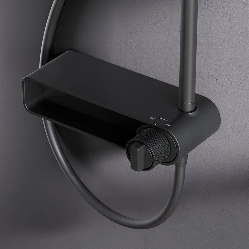 Душевая стойка AM.PM X-Joy F0785A622, черный матовый Sancos — официальный сайт