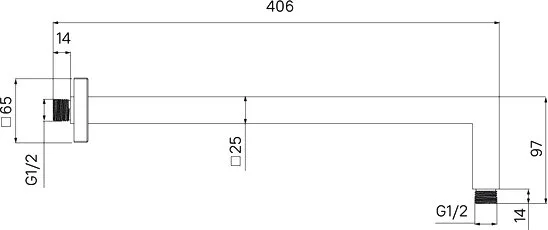 Кронштейн для верхнего душа IDDIS Optima Home OPH41CSi61 глянцевый хром Sancos — официальный сайт