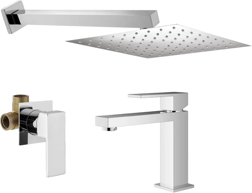 Комплект для ванной Plumberia Selection Tag KITTG01CR53 С ВНУТРЕННЕЙ ЧАСТЬЮ, хром Sancos — официальный сайт