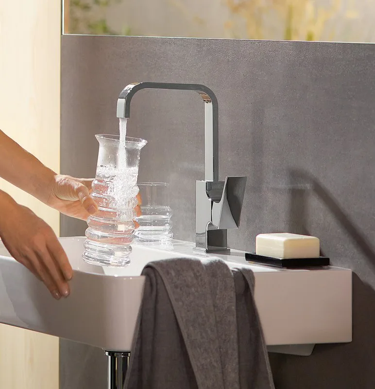 Смеситель для раковины Hansgrohe Metropol 32511000 с донным клапаном Push-Open Sancos — официальный сайт