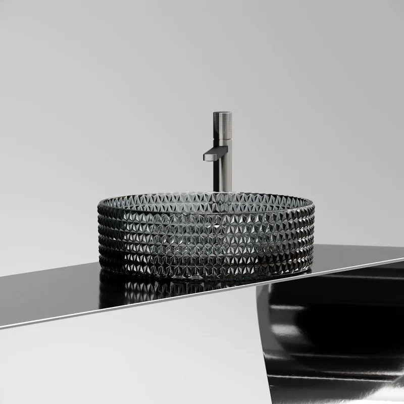 Накладная раковина Ceramicanova Cristal CN6060 черная Sancos — официальный сайт